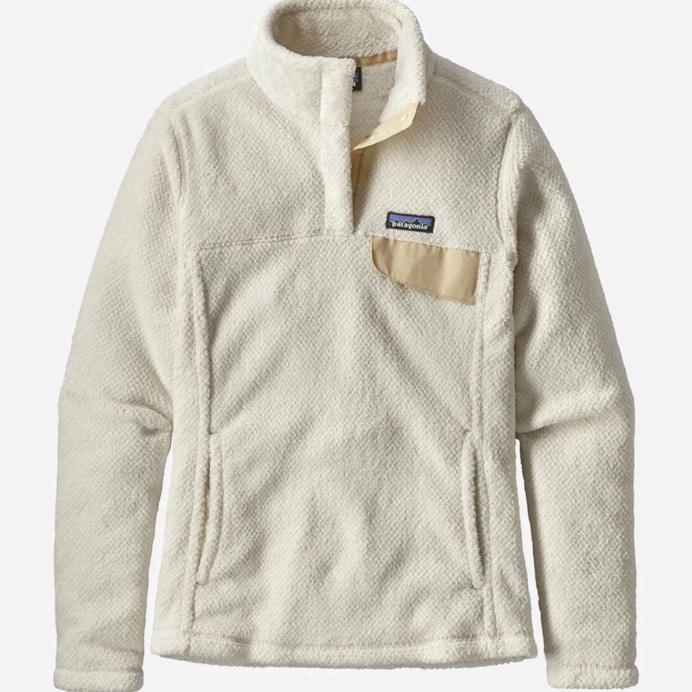Patagonia Re-Tool Snap-T Pullover Raw Linen White X-Dye Size Small